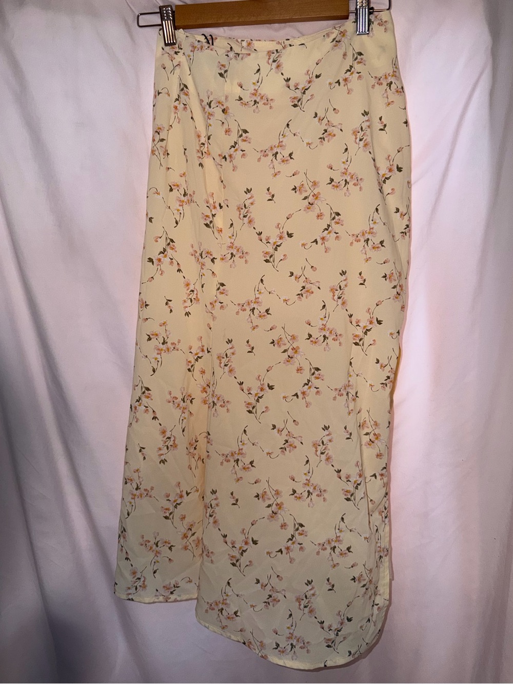 Cider Cream Floral Maxi Skirt